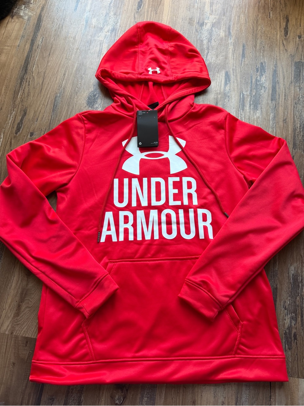 Under Armour Men's Red Logo Pullover Hoodie 0103